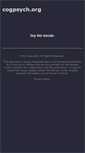 Mobile Screenshot of cogpsych.org